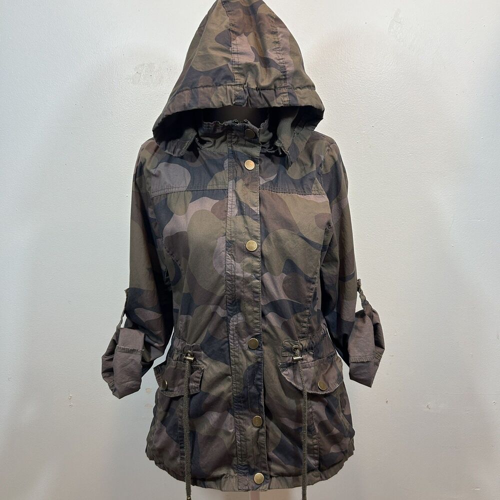 Snobbish Collection Women’s Size Medium Camo Lined Hoodie Utility Jacket